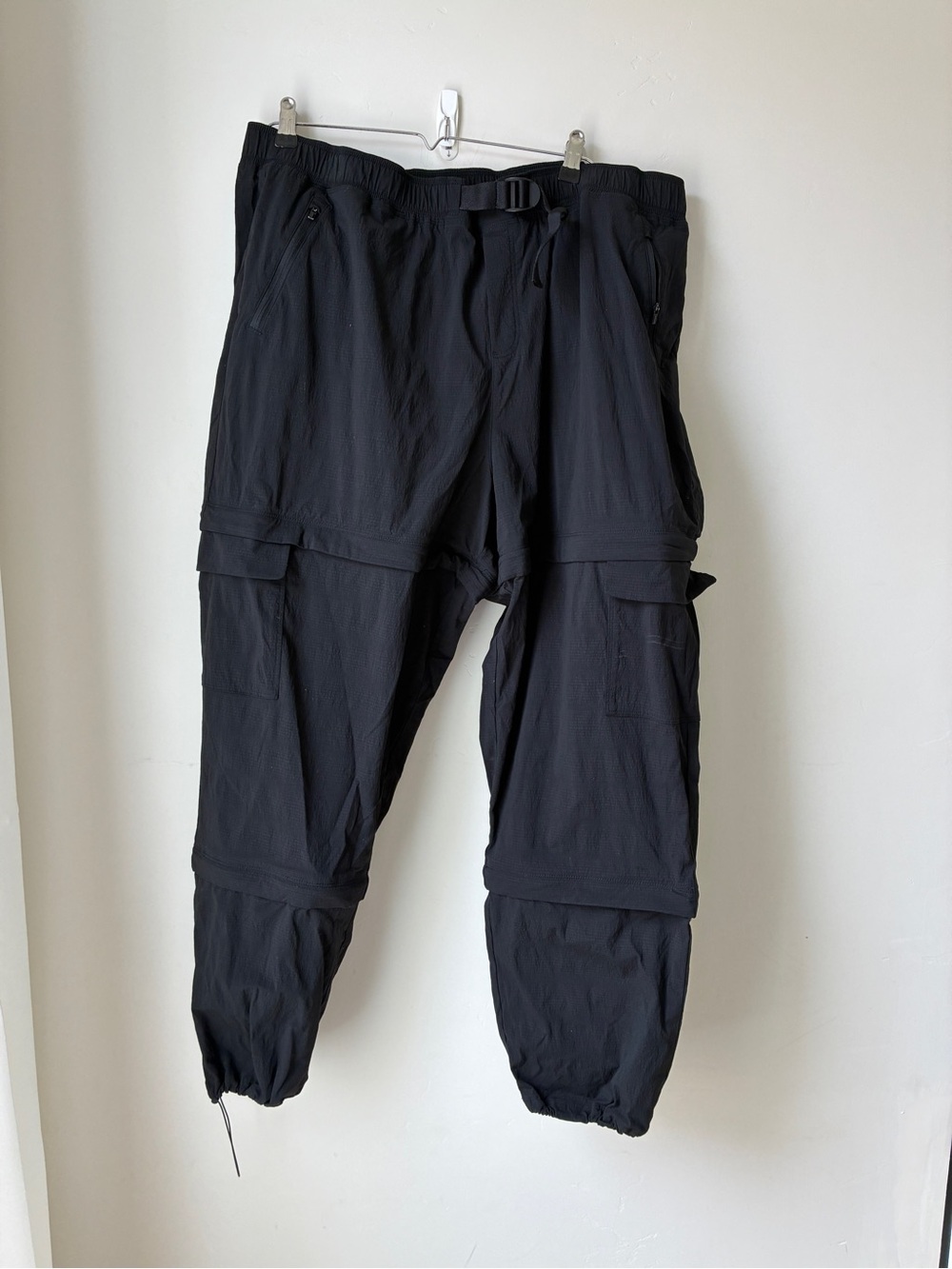 Athleta Black Cargo Convertible Joggers